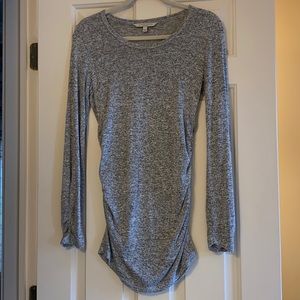 Ruched maternity sweater